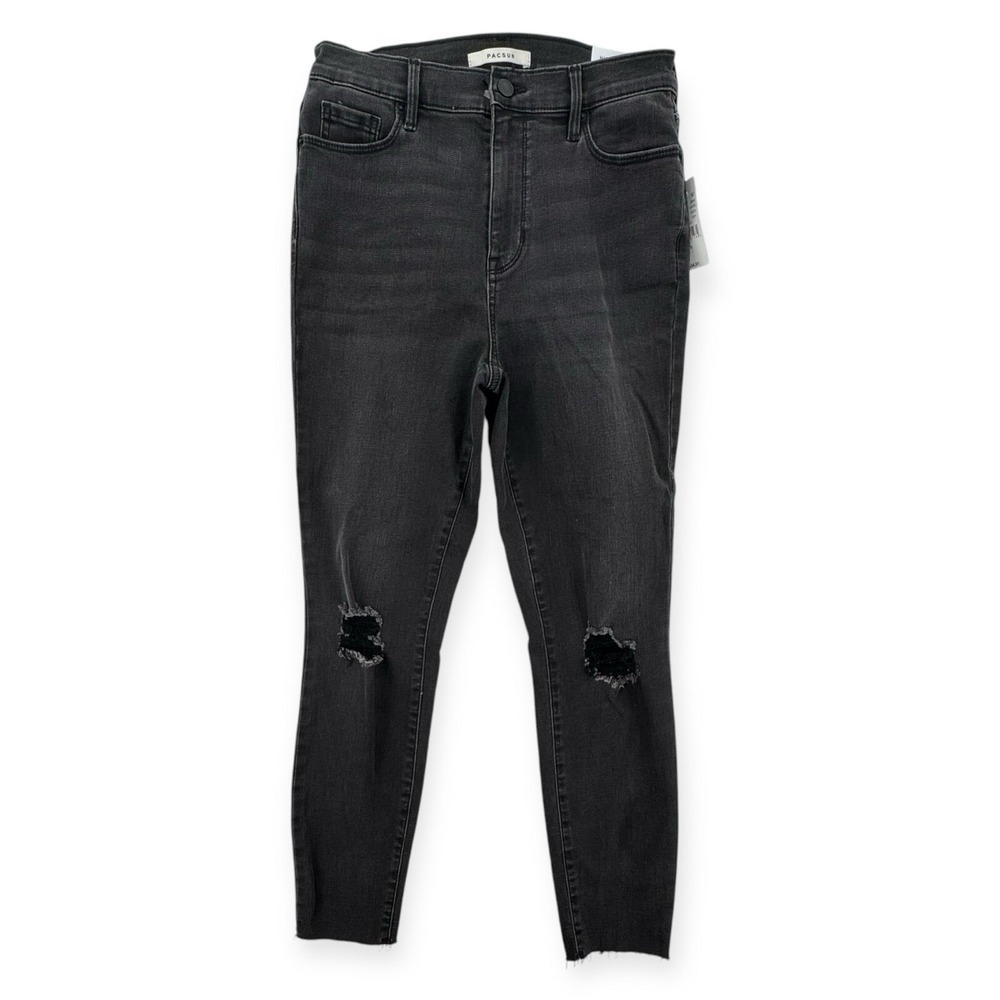 Pacsun High Rise‎ Jeggings Jeans Womens 28 Stretch Denim Black Distressed NWT